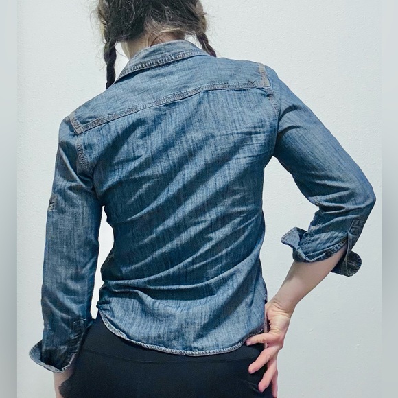 Dockers 2 pocket work shirt in denim - Picture 4 of 5